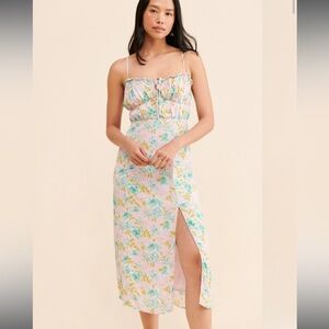 ASTR THE LABEL VERANA MIDI DRESS